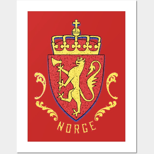 Norwegian Coat of Arms Wall Art by Arnsugr